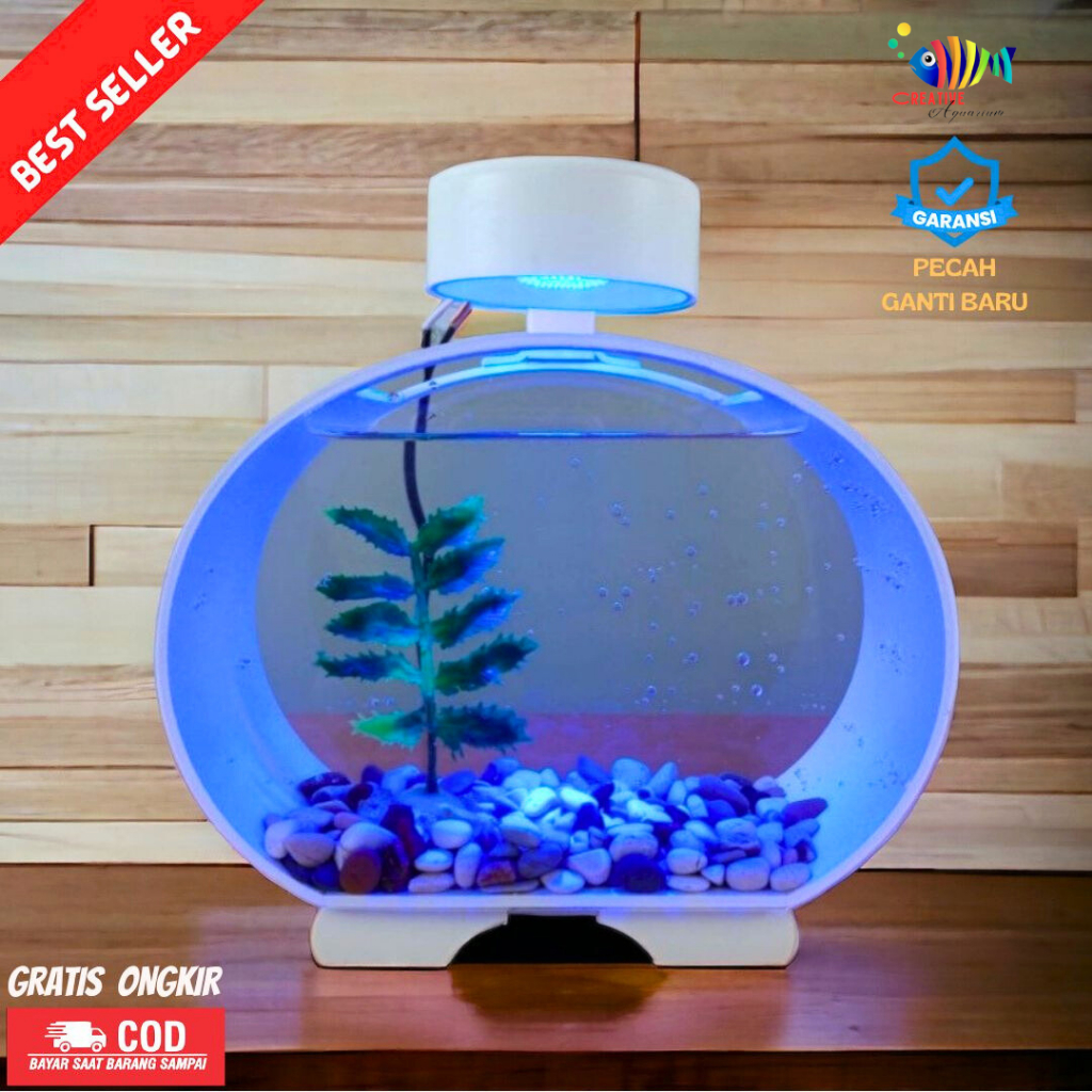 Jual Promo Aquarium Ikan Cupang Soliter Akrilik Aquarium Mini