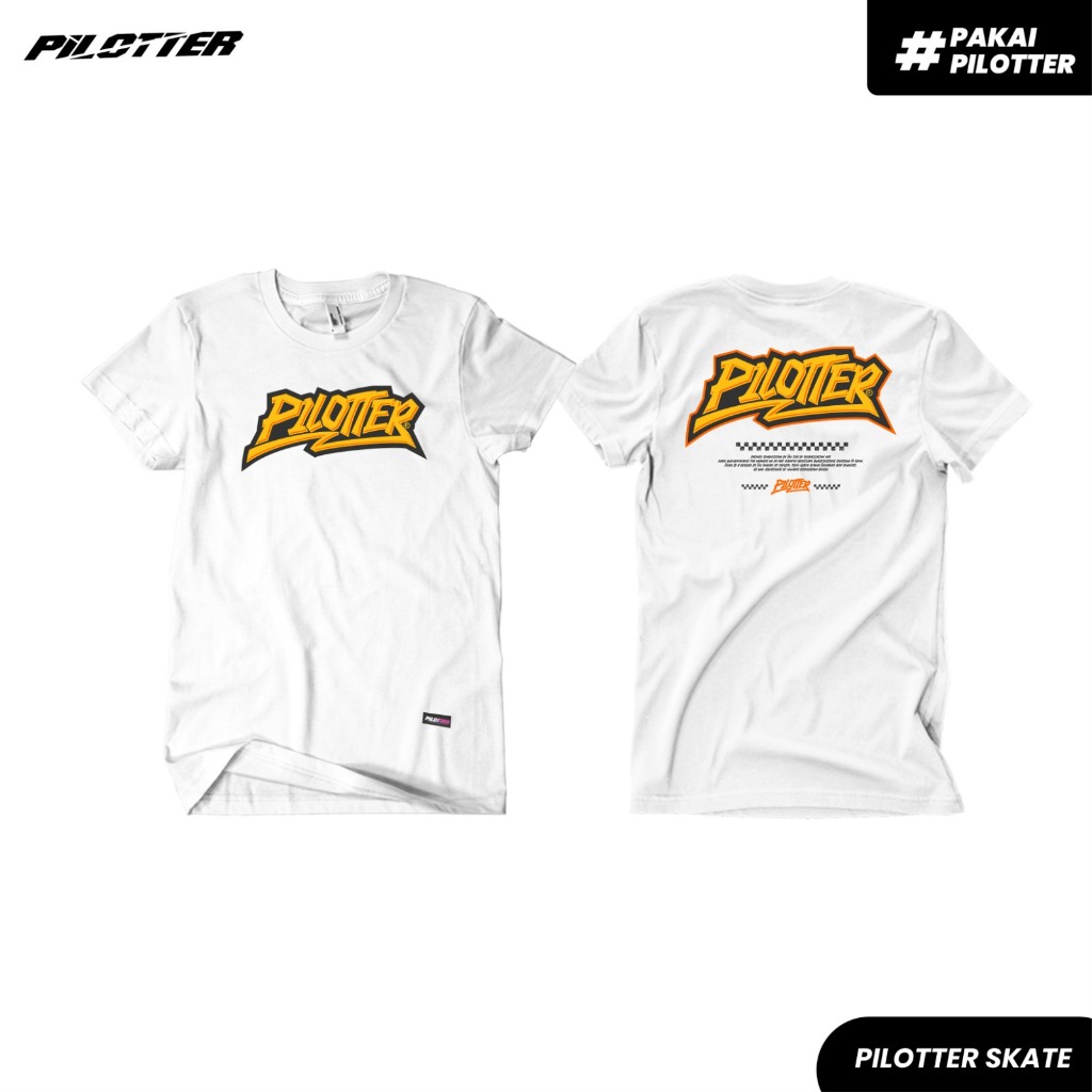 Jual KAOS PILOTTER SKATE ORIGINAL UNISEX FREE STIKER Shopee Indonesia