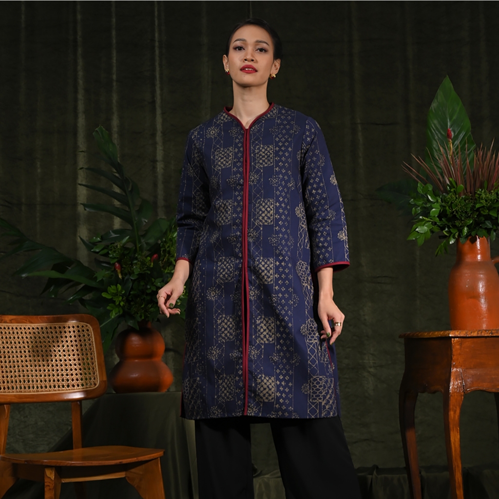 Jual Nona Rara Ayala Cirebon T Baju Kerja Blouse Batik Wanita