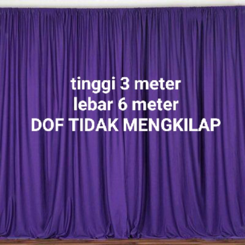 Jual Backdrop Tinggi 3 Meter Lebar 6 Meter TIDAK MENGKILAP Bahan Katun