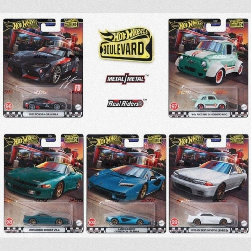 Jual Hot Wheels Premium Boulevard Mix Toyota Gr Supra Nissan