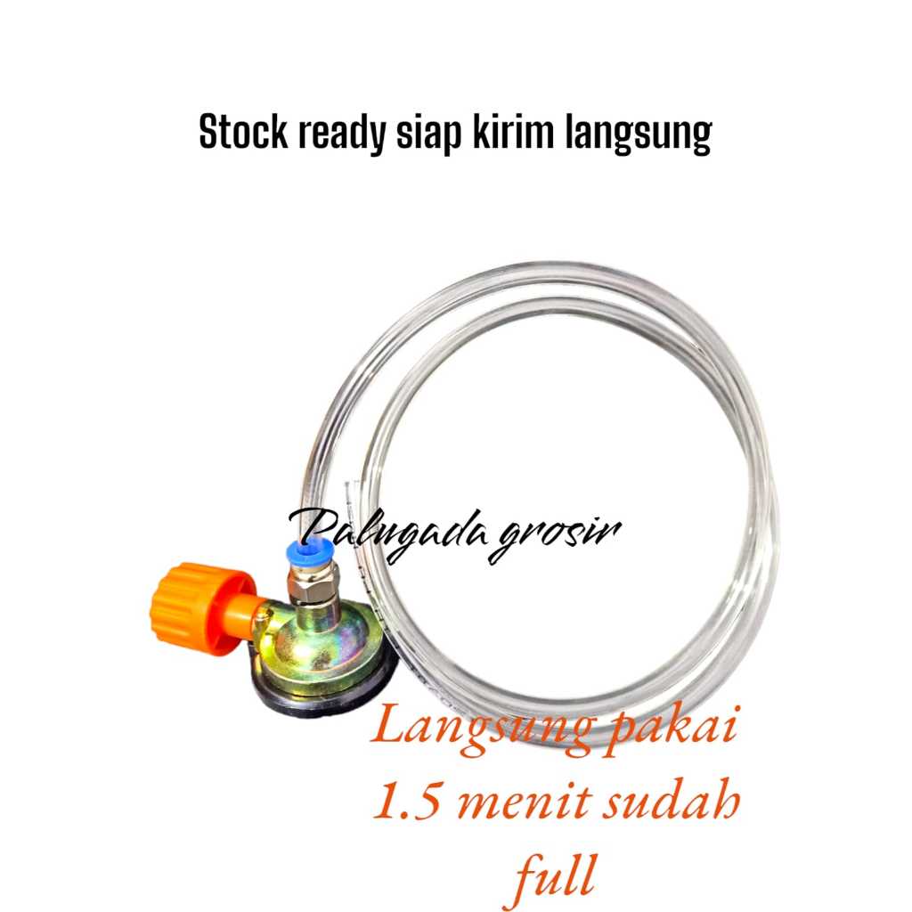 Jual Kran Adaptor Alat Refill Isi Ulang Gas Portable Selang 6 Mm