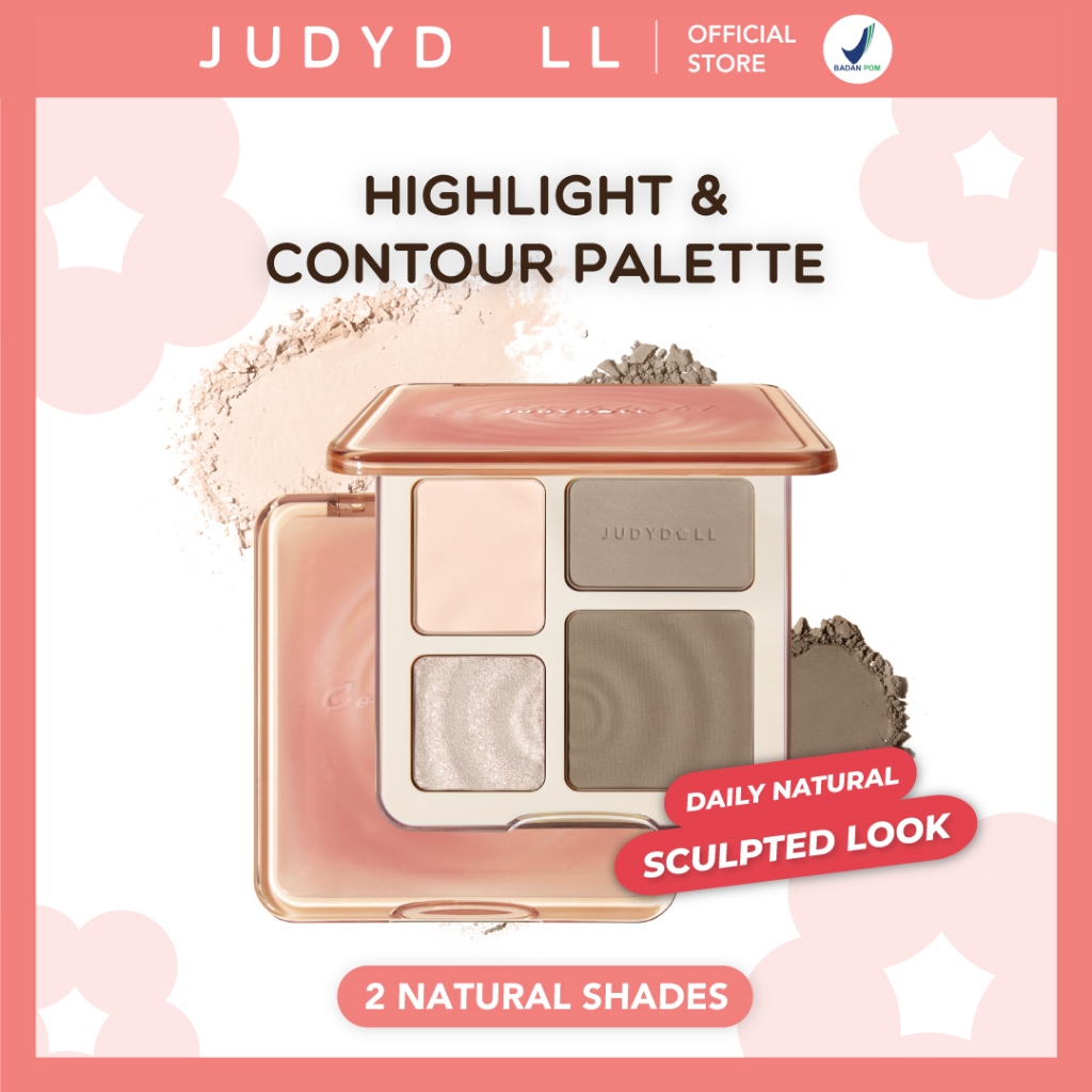 Jual BEST SELLER Judydoll Highlight Contour Palette Highlight