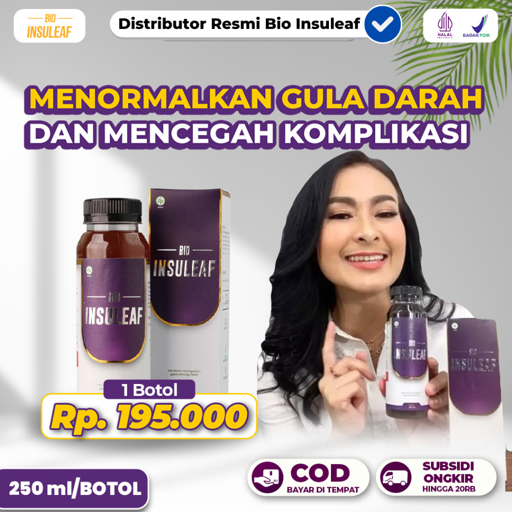 Jual Bio Insuleaf Herbal Alami Menormalkan Gula Darah Dan Mencegah