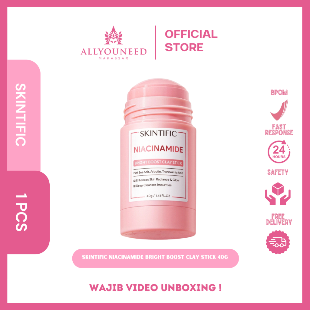 Jual Skintific Niacinamide Bright Boost Clay Stick Mask Shopee Indonesia