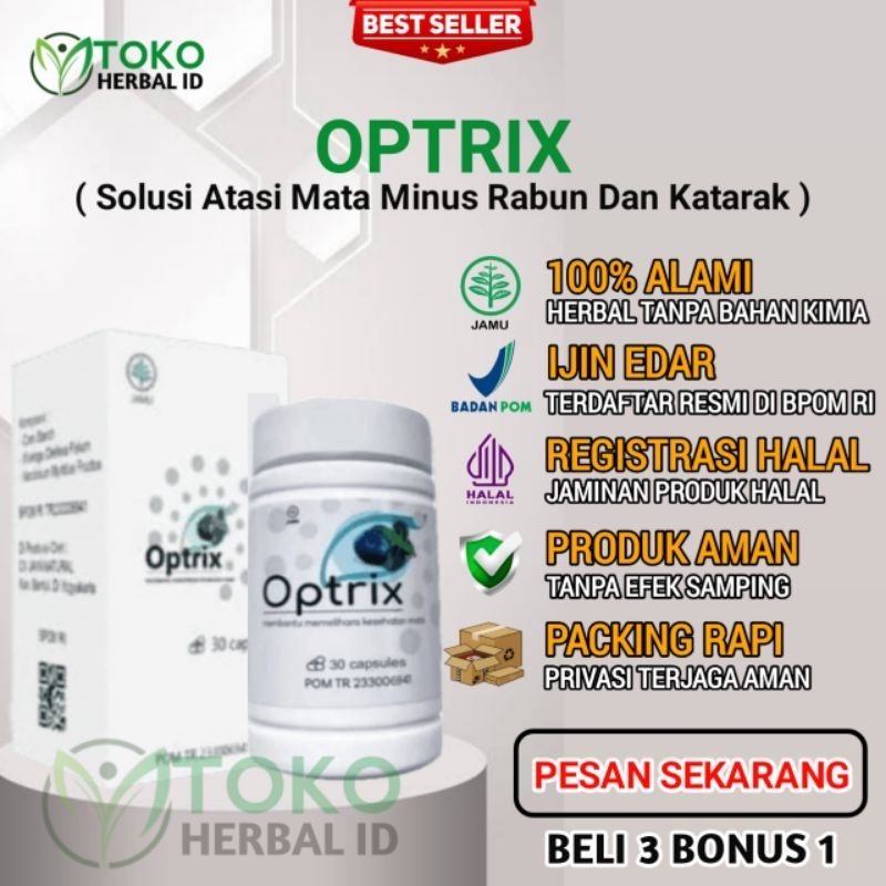 Jual OPTRIX ASLI ORIGINAL 100 HERBAL RESMI BPOM OPTRIX OBAT MATA