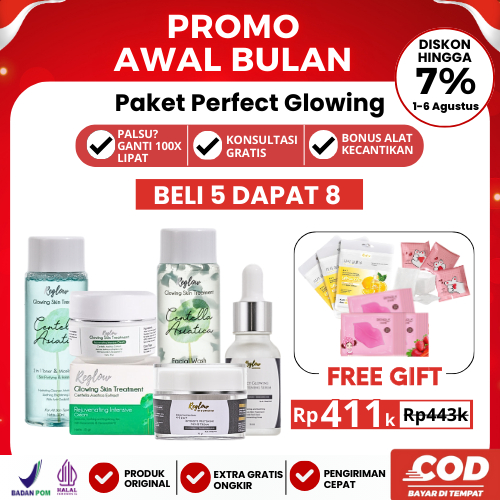 Jual Buy Get Paket Perfect Glowing Lengkap Facial Wash Day Night