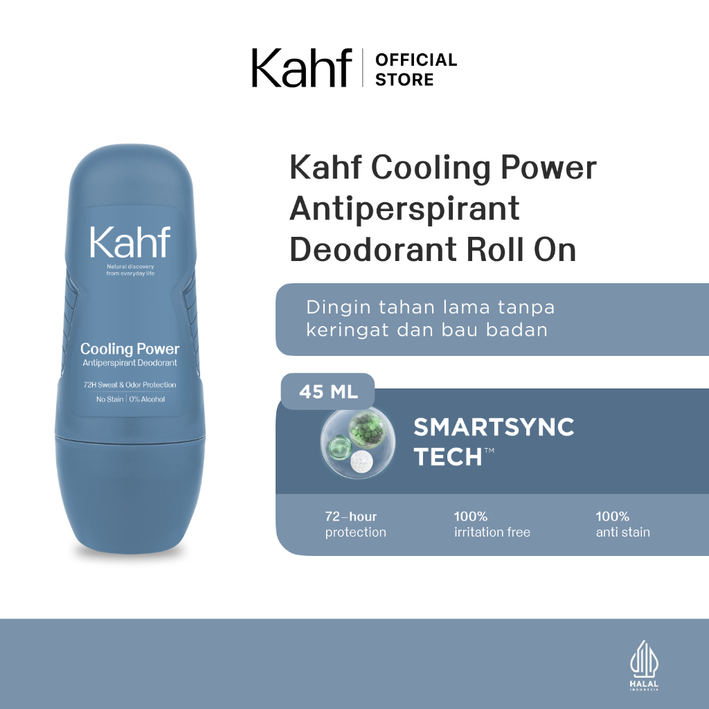 Jual Kahf Antiperspirant Deodorant Roll On 45 Ml Deodorant Pria