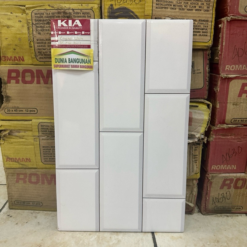 Jual Keramik 25x40 KIA Crystal White KW1 Keramik Dinding Keramik