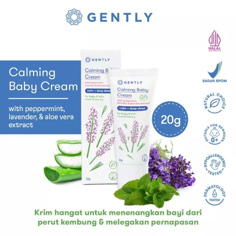 Jual Gently Calming Baby Cream Gr Gently Krim Penghangat Dan