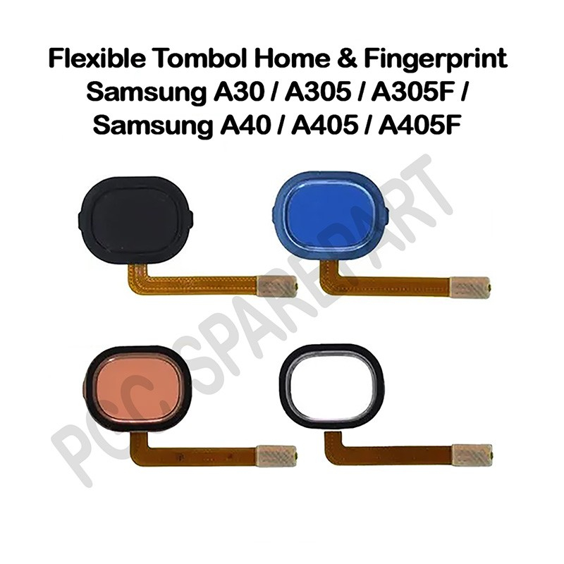 Jual Flexible Fingerprint Tombol Home Samsung A30 A305 A40 A405 Sidik