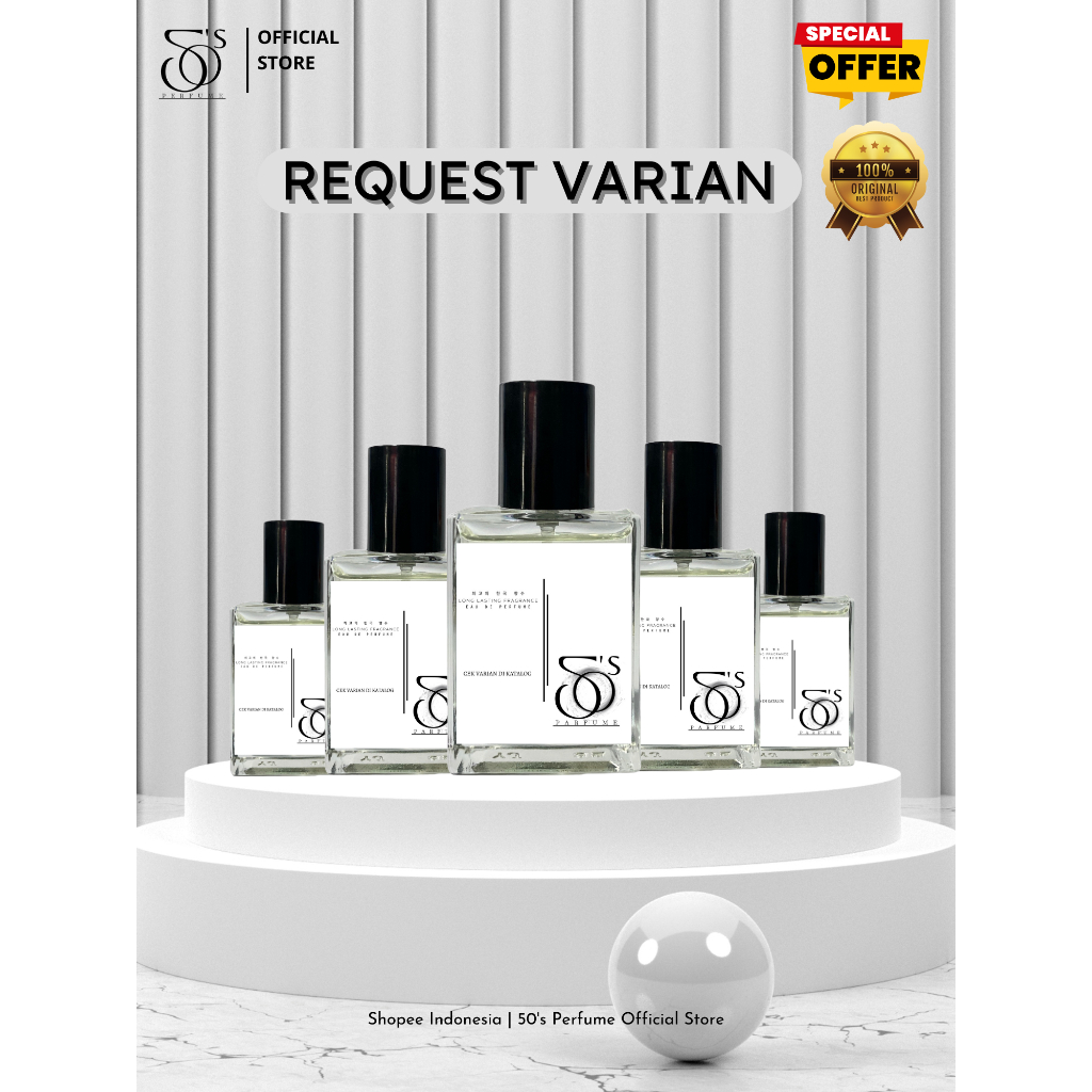 Jual BUY 1 GET 6 Request Varian Parfum Pria Wanita Tahan Lama Segar