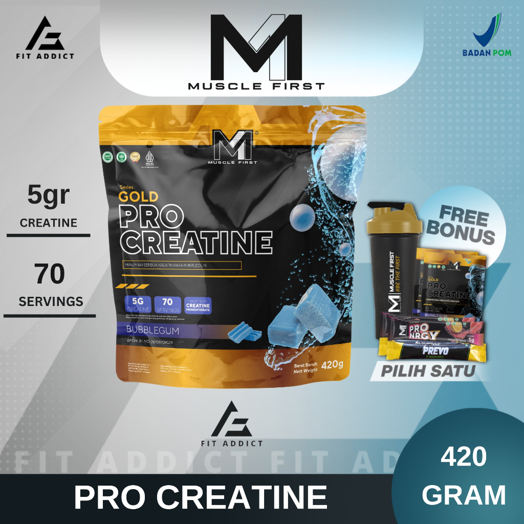 Jual M Muscle First Gold Pro Creatine Gr Gram Gr