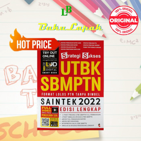 Jual BUKU UTBK SAINTEK 2022 STRATEGI SUKSES UTBK SBMPTN SAINTEK 2022