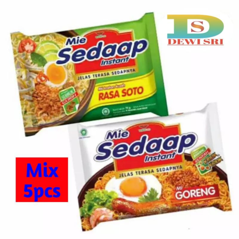 Jual Mie Sedap MIX 5pcs Goreng Dan Soto Shopee Indonesia