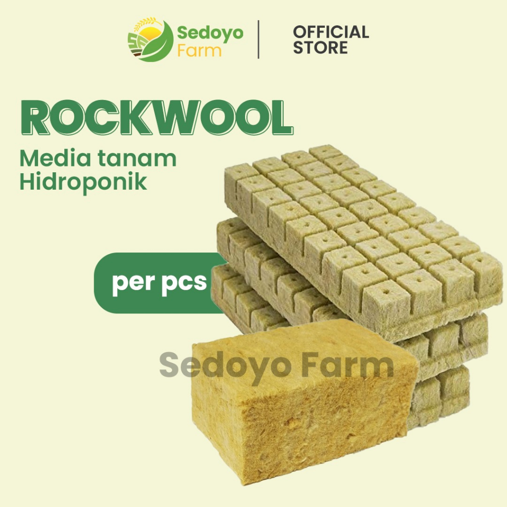 Jual Media Tanam Rockwool Kotak Untuk Hidroponik Siap Pakai Shopee