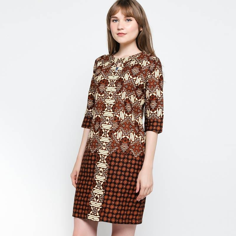 Jual Arjuna Weda Sackdress Batik Wanita Motif Mukti Lereng Kawung