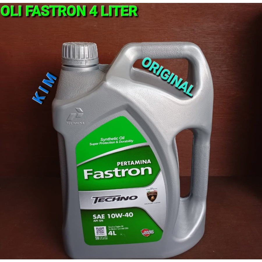 Jual OLI Pertamina Fastron Techno 10W 40 Api SN 4 Ltr Original Shopee