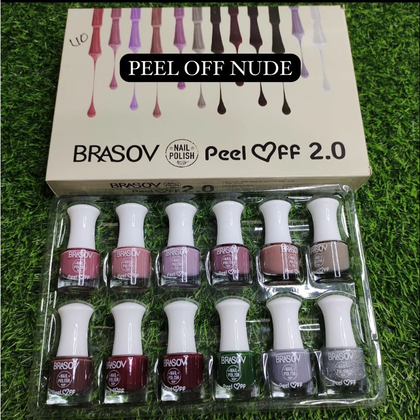 Jual Brasov Nail Polish All Varian Peel Off Peel Off Nude Mix