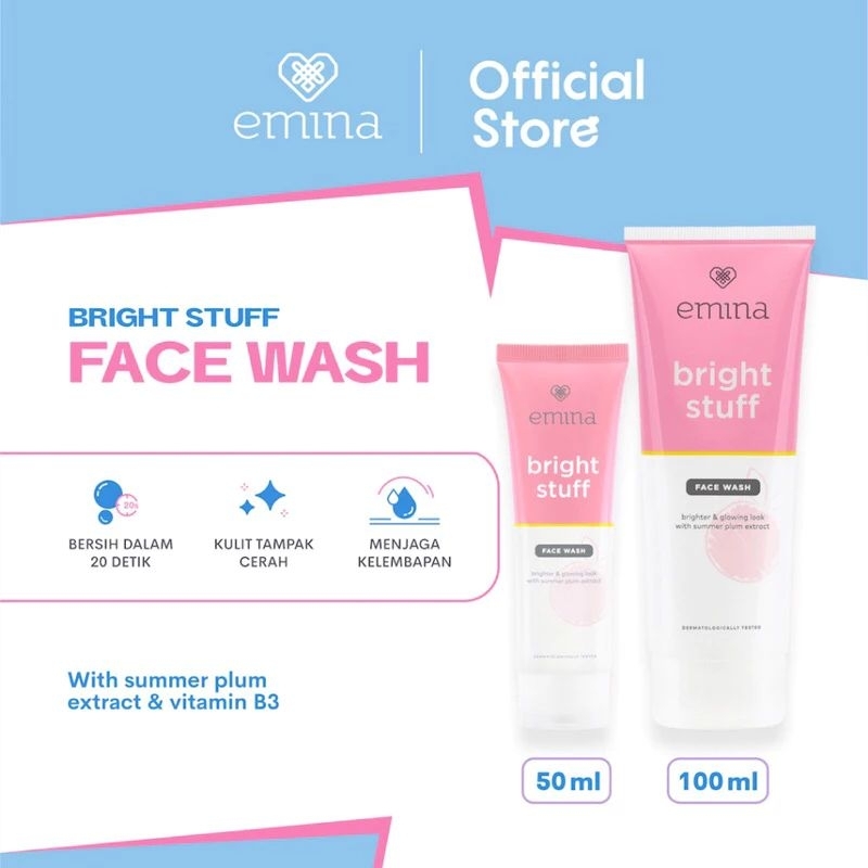 Jual EMINA BRIGHT STUFF FACE WASH Shopee Indonesia