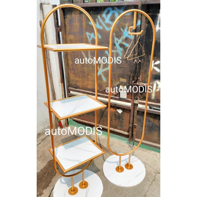 Jual Gawang Oval Gold Emas Furniture Modern Minimalis Industrial