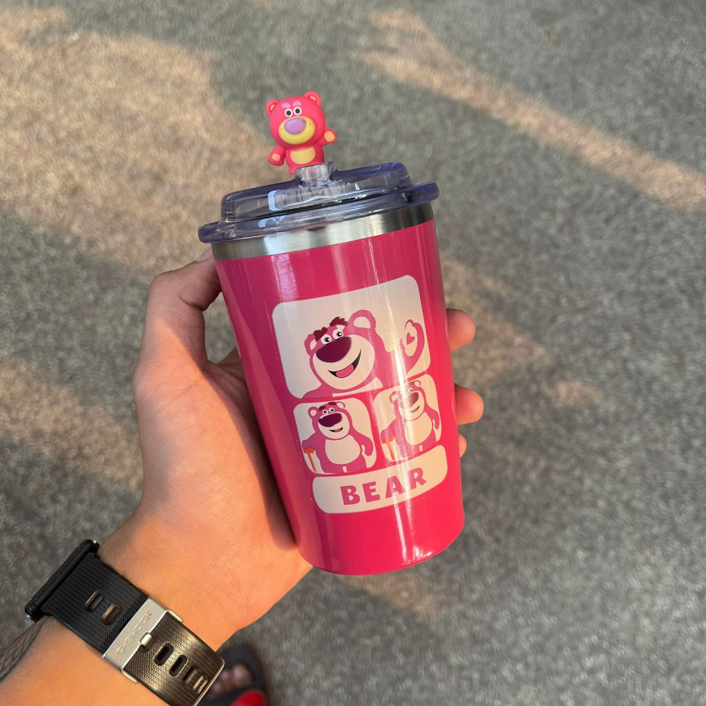 Jual Either Id Termos Tumbler Minum Lotso 500ML Strawberry Bear