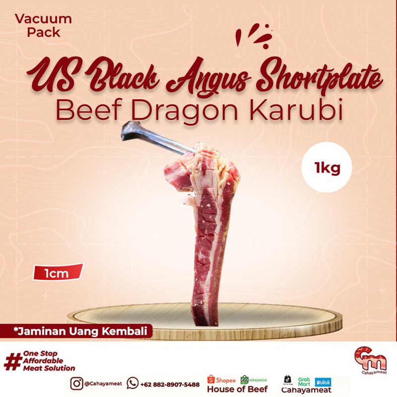 Jual USA Dragon Karubi Shortplate Sliced 1cm 1kg Shopee Indonesia