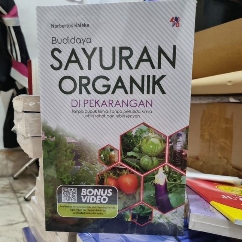 Jual Buku Budidaya Sayuran Organik Di Pekarangan Full Colour Shopee