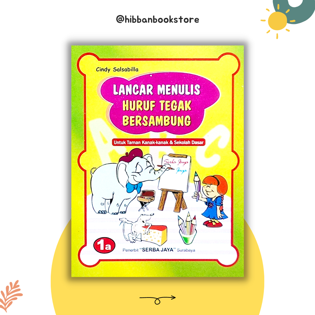 Jual Buku Lancar Menulis Huruf Tegak Bersambung A Untuk Tk Sd Shopee