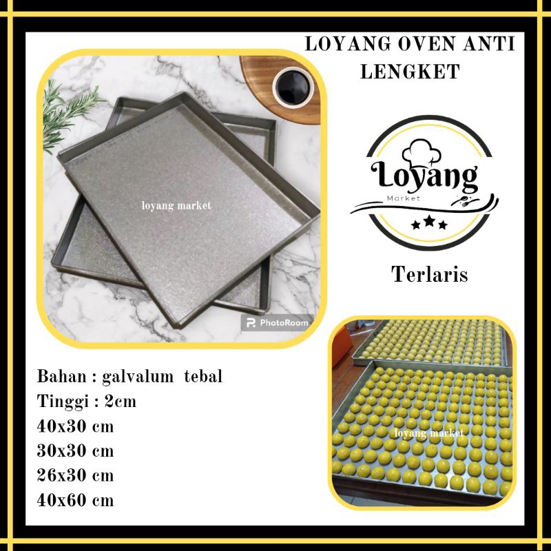 Jual Loyang Oven Kue Kering Loyang Nampan Cetakan Brownies Ukuran