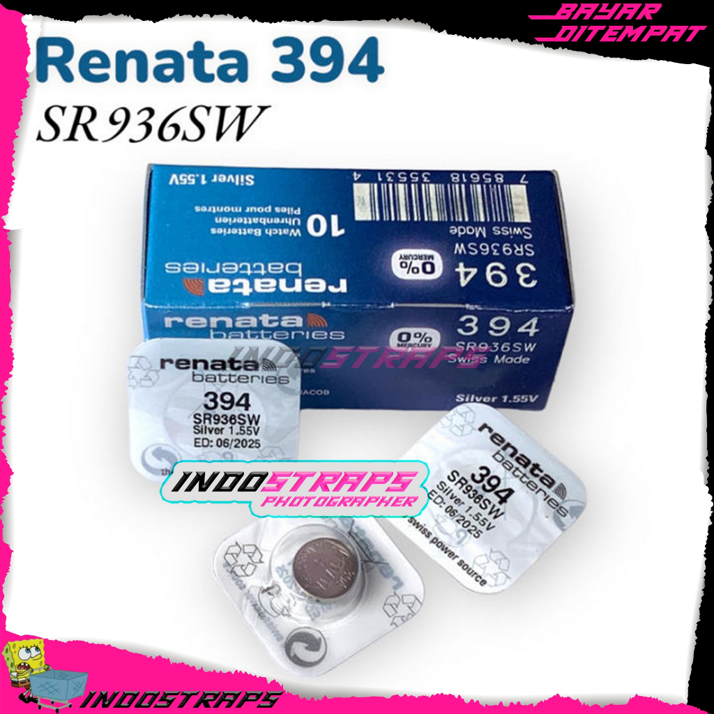 Jual BATEREI RENATA ORIGINAL 394 SR936SW SR936 SR 936 SW Shopee