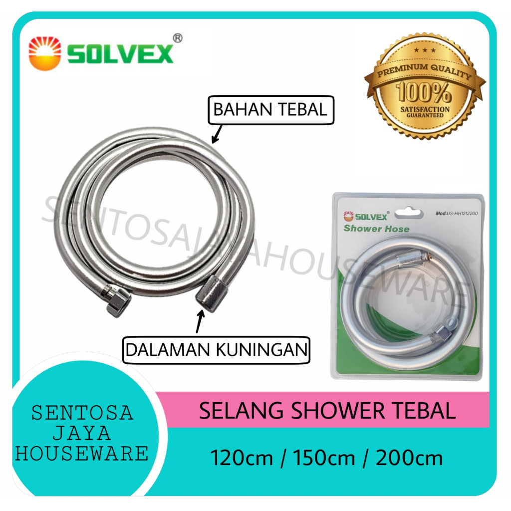 Jual SELANG SHOWER MANDI ONDA SELANG JET SHOWER TEBAL SILVER PVC