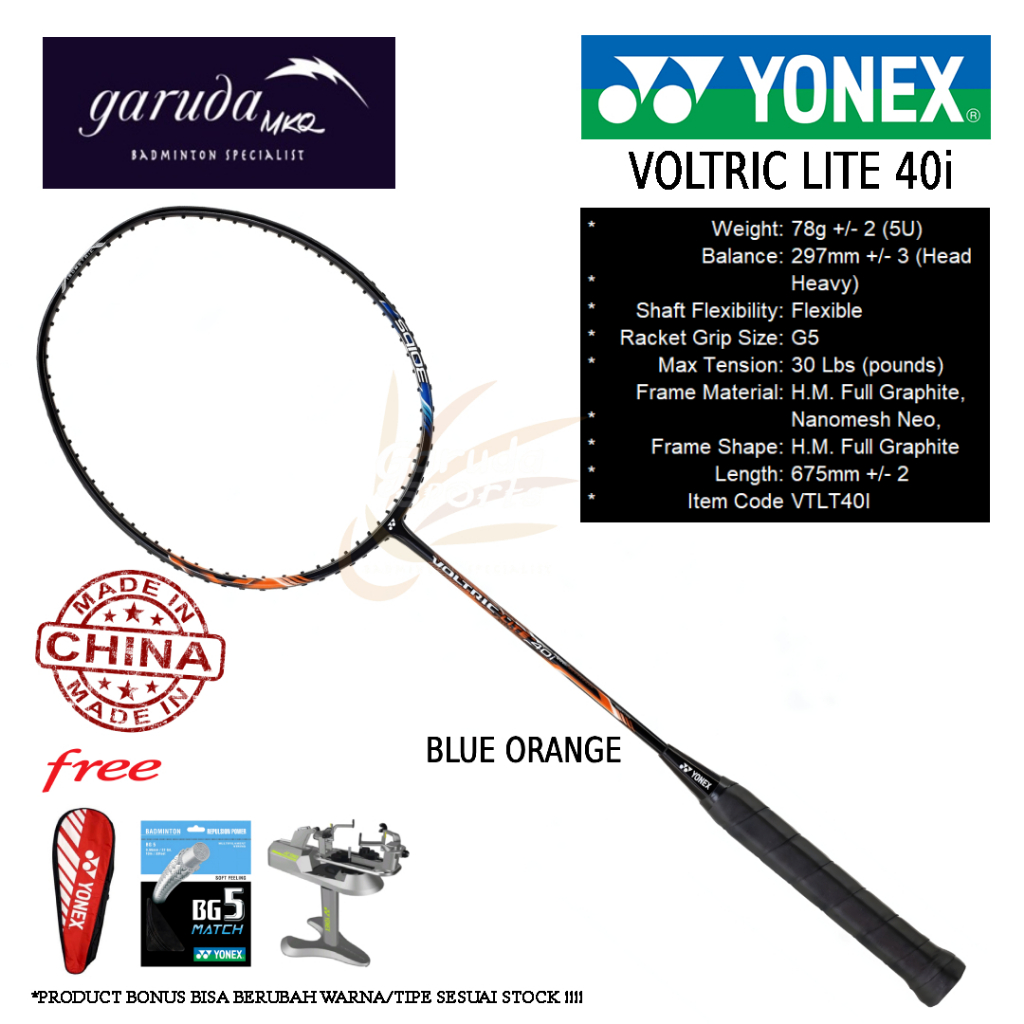 Jual RAKET BADMINTON YONEX VOLTRIC LITE 40i YONEX VOLTRIC 40 I