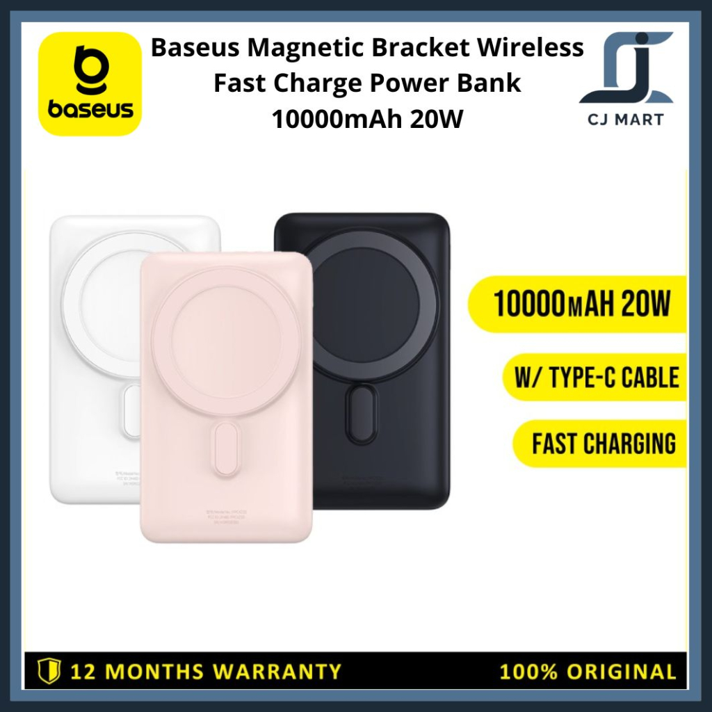 Jual Baseus Magnetic Bracket Wireless Fast Charge Power Bank Mah