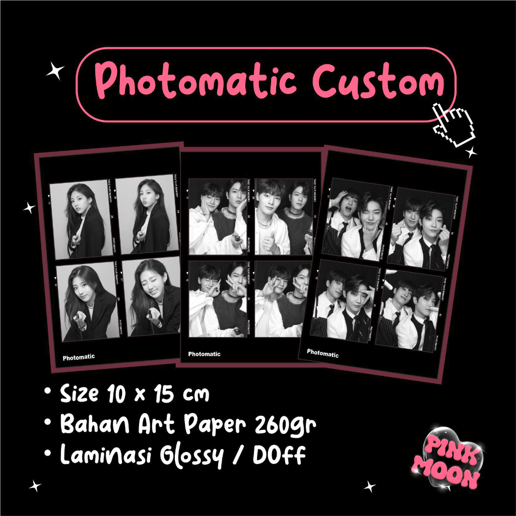 Jual CETAK PHOTOMATIC PHOTOBOOTH CUSTOM CETAK FOTO MURAH CUSTOM