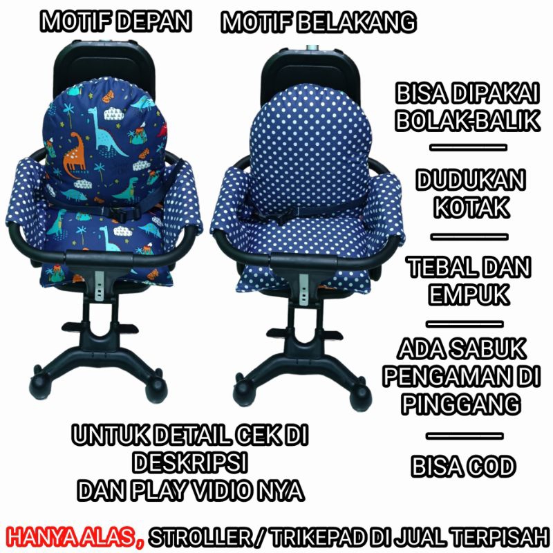 Jual BISA PILIH MOTIF BANTALAN Atau ALAS TRIKE PAD SEGI EMPAT DUDUKAN