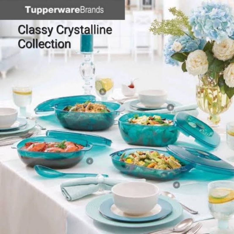 Jual Free Gift Tupperware Classy Crystalline Collection Set Pcs