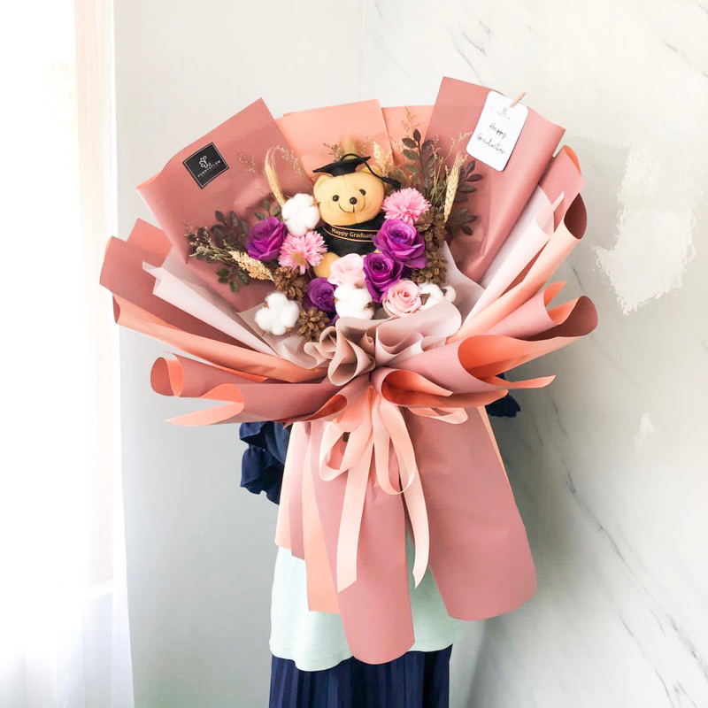 Jual Funnysflow Part Bouquet Boneka Mix Bunga Artificial Flower