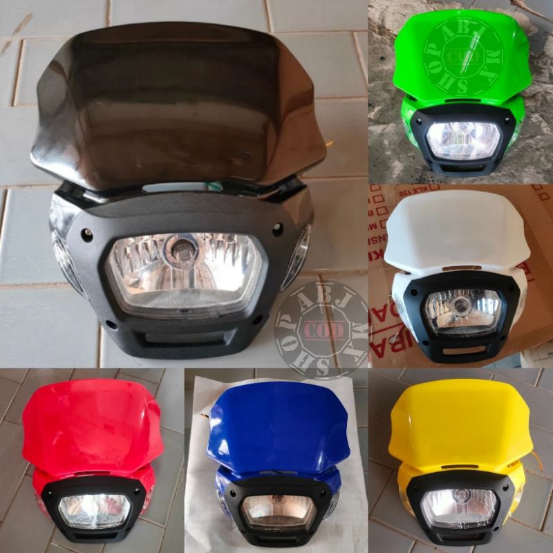 Jual Headlamp Trail Jadul Old Ts Batok Reflektor Trail Jadul Old