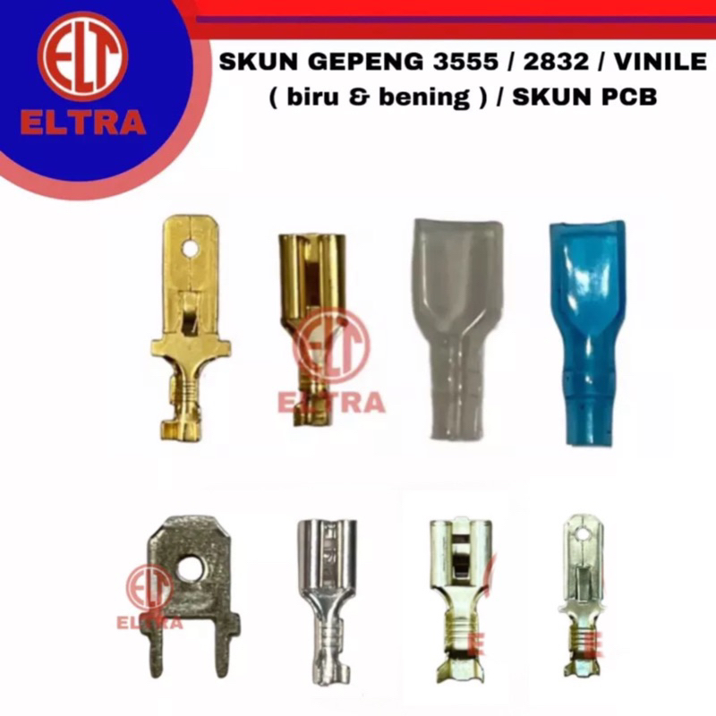 Jual Skun Gepeng Male Female 3555 2832 Skun Pcb Kuningan Putih