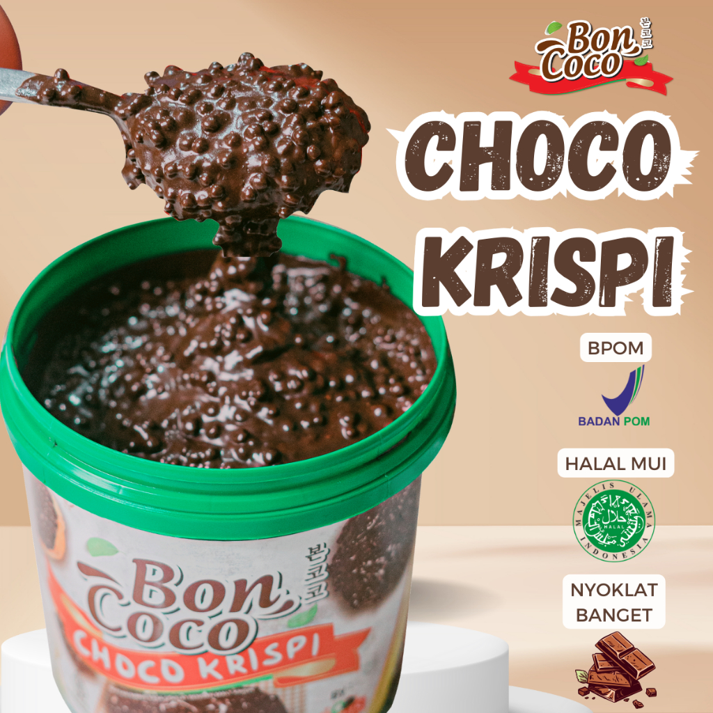 Jual Boncoco Choco Krispi 1 KG Selai Dengan Malt Coklat Krispi