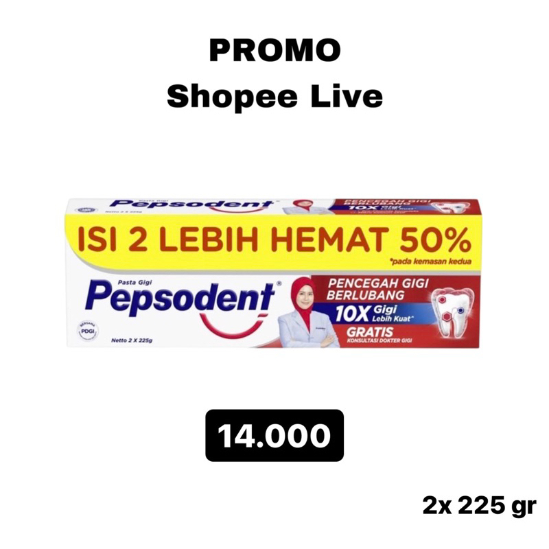 Jual Pepsodent Isi X Gr Shopee Indonesia