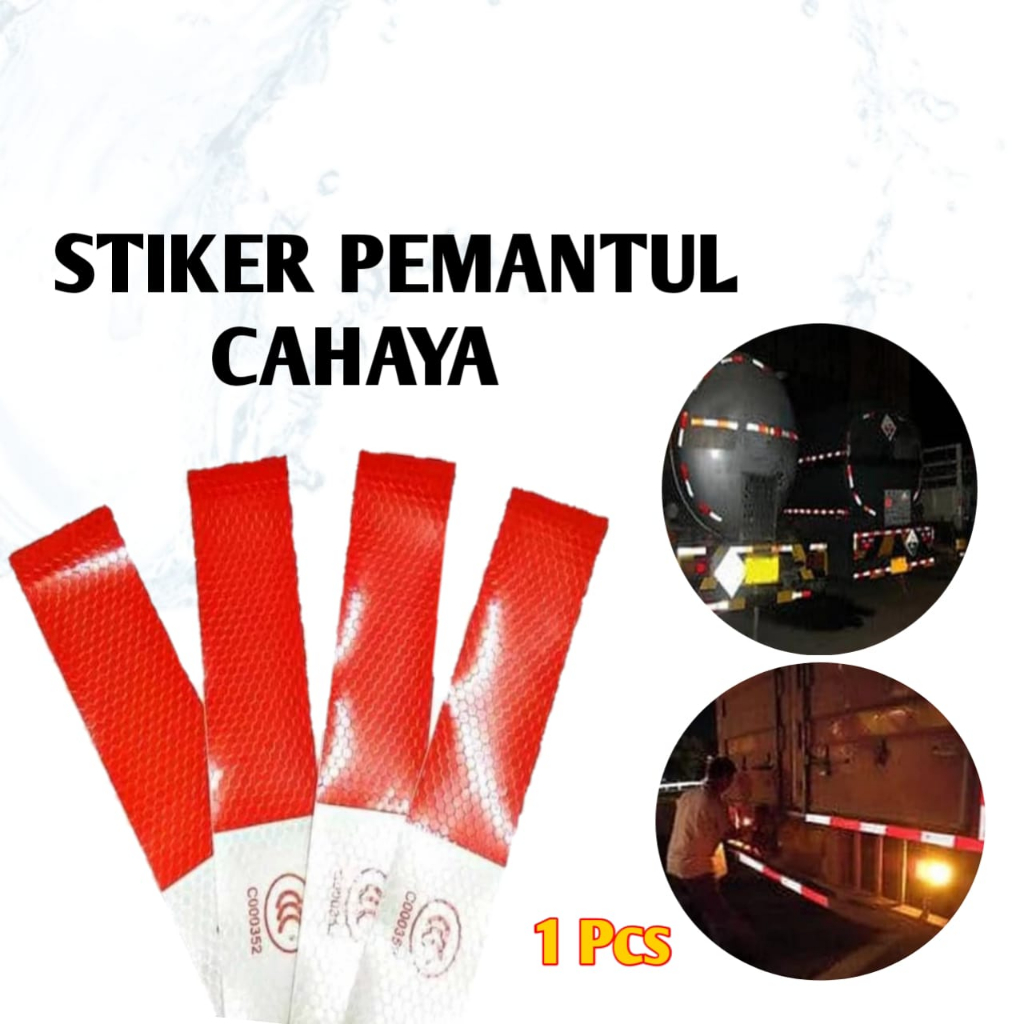 Jual Stiker Reflector Pemantul Cahaya Malam Hari Reflective Warning