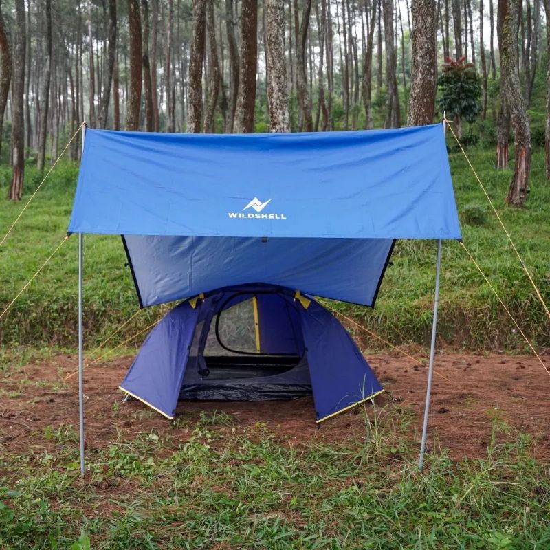 Jual Flysheet Tenda Waterproof Ukuran 4x6 Shelter Tenda Tenda