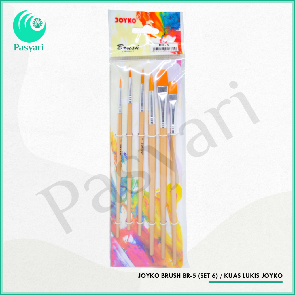 Jual JOYKO BRUSH BR 5 SET 6 KUAS LUKIS JOYKO Shopee Indonesia