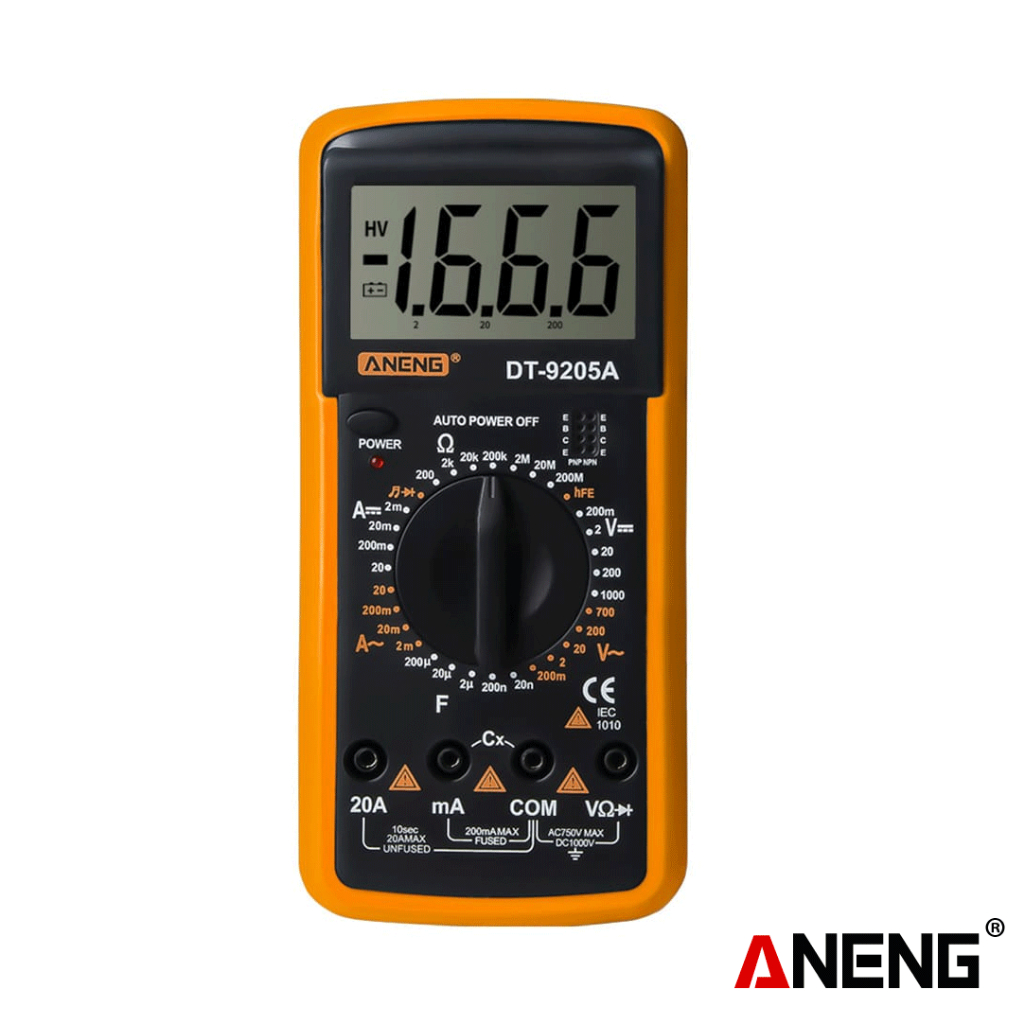 Jual Aneng DT9205A Digital Multimeter Diode Continuity Capacitor