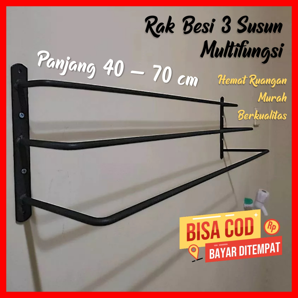 Jual Rak Besi Tingkat Termurah Untuk Hanger Baju Pakaian Handuk