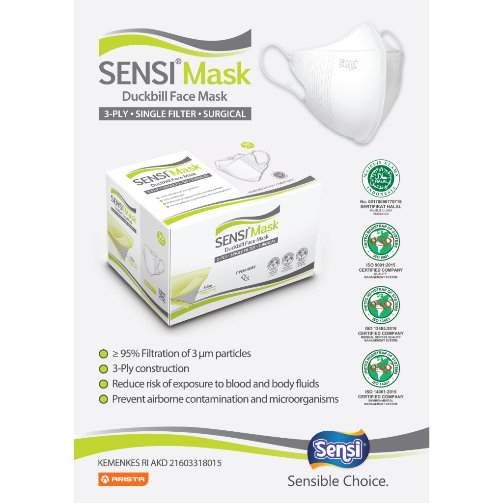 Jual Masker Sensi Duckbill Isi Pcs Shopee Indonesia