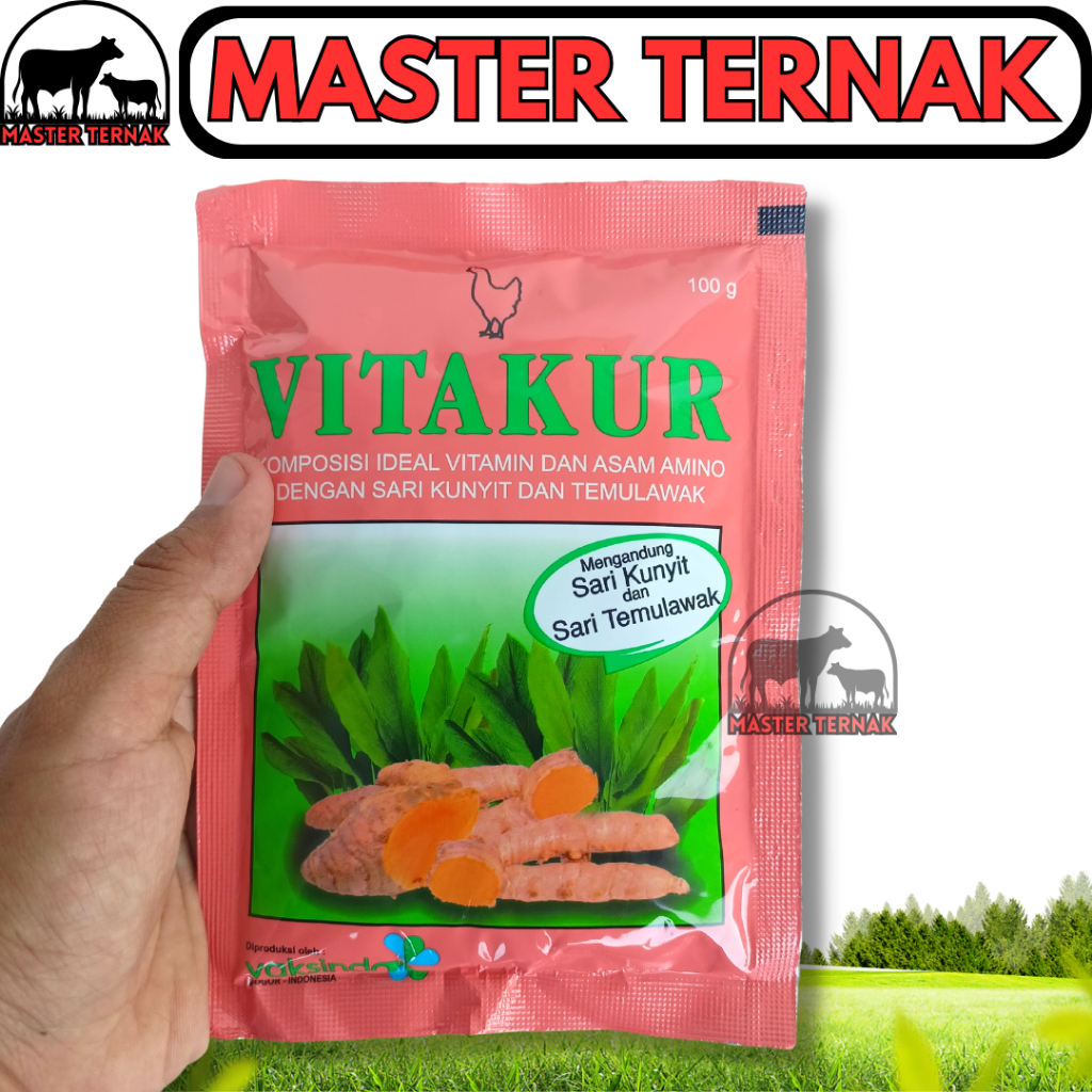 Jual VITAKUR 250 GRAM Multivitamin Herbal Untuk Hewan Dan Asam Amino