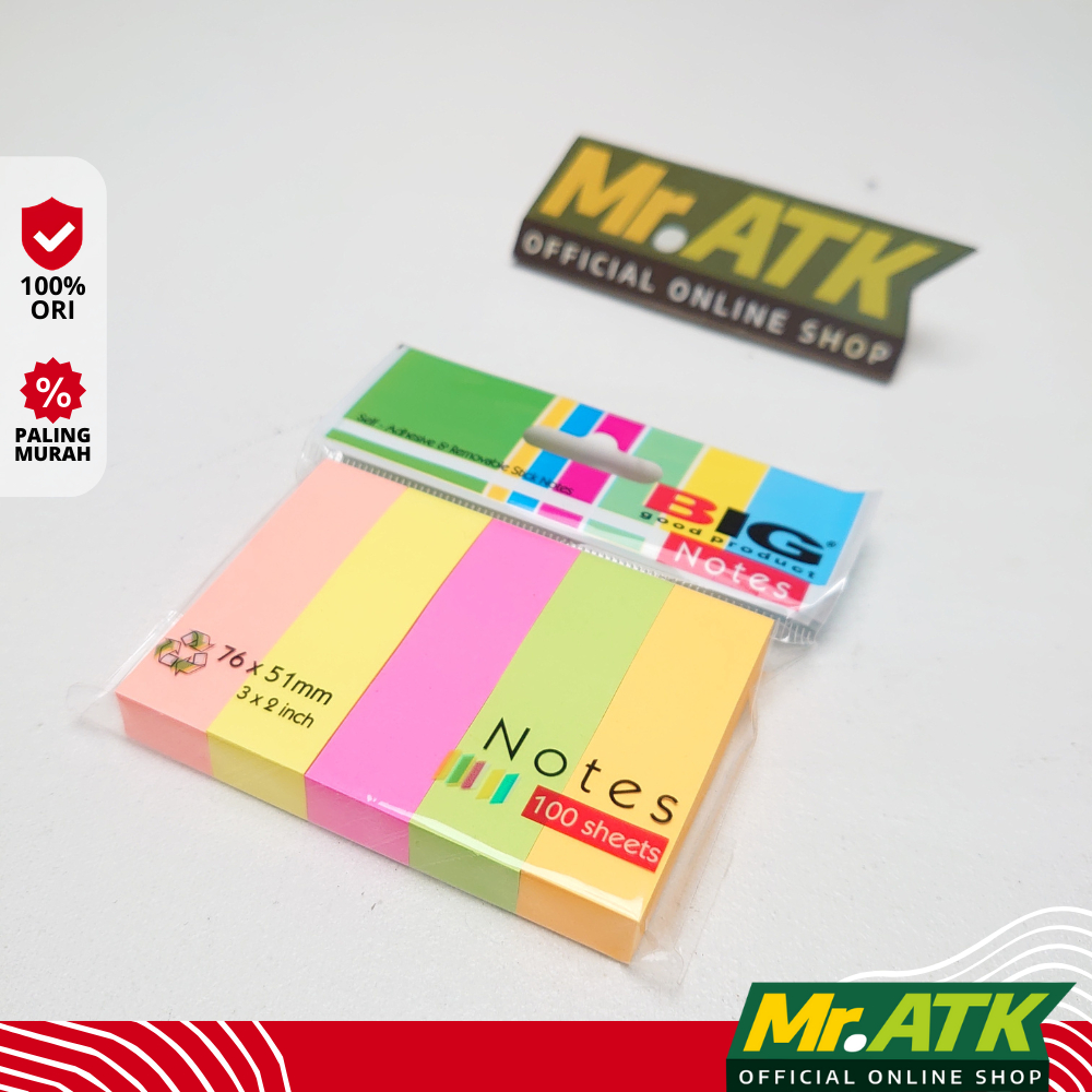 Jual Big Post It Sticky Note X Mm X Inch Berwarna